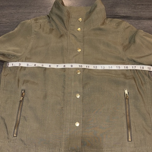 Club Monaco Darby Tencel Utility Shirt Jacket Size XS Olive Green - Picture 13 of 14
